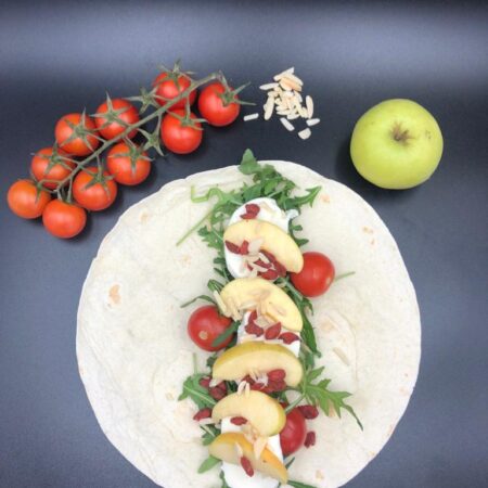 wrap mozzarella e goji Maria do Bairro