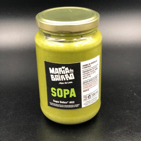 sopa brocolos courgete hortelã maria do bairro