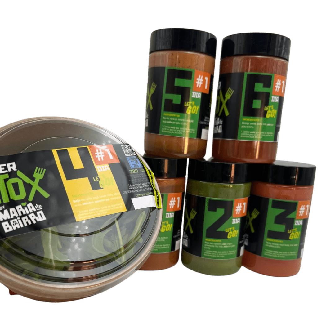 Sumos Detox Low Carb 6 Sumos/Salada de #1 a #6 dias